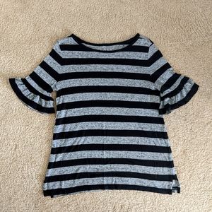 Loft ruffle sleeve top